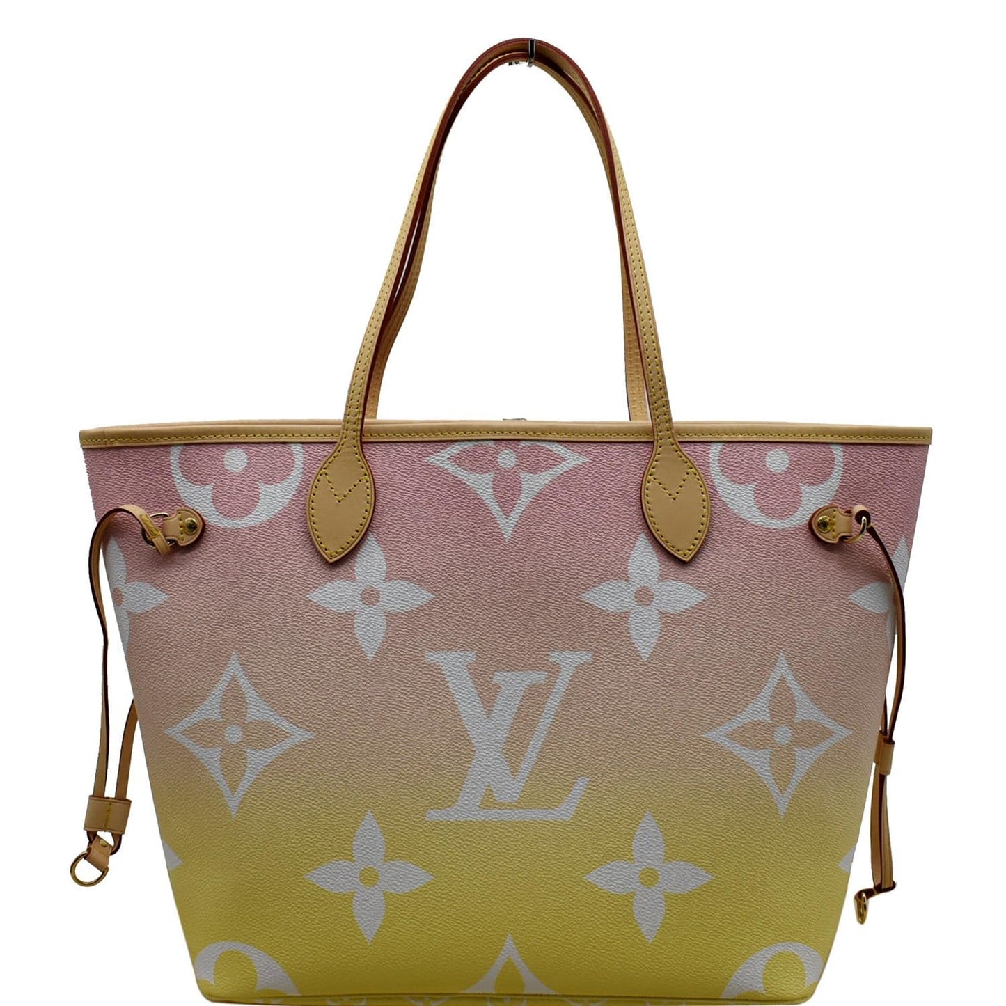 LOUIS VUITTON Neverfull MM Pool Monogram Giant Tote Shoulder Bag Light Pink