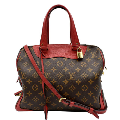 LOUIS VUITTON Retiro NM Monogram Canvas 2Way Shoulder Bag Red