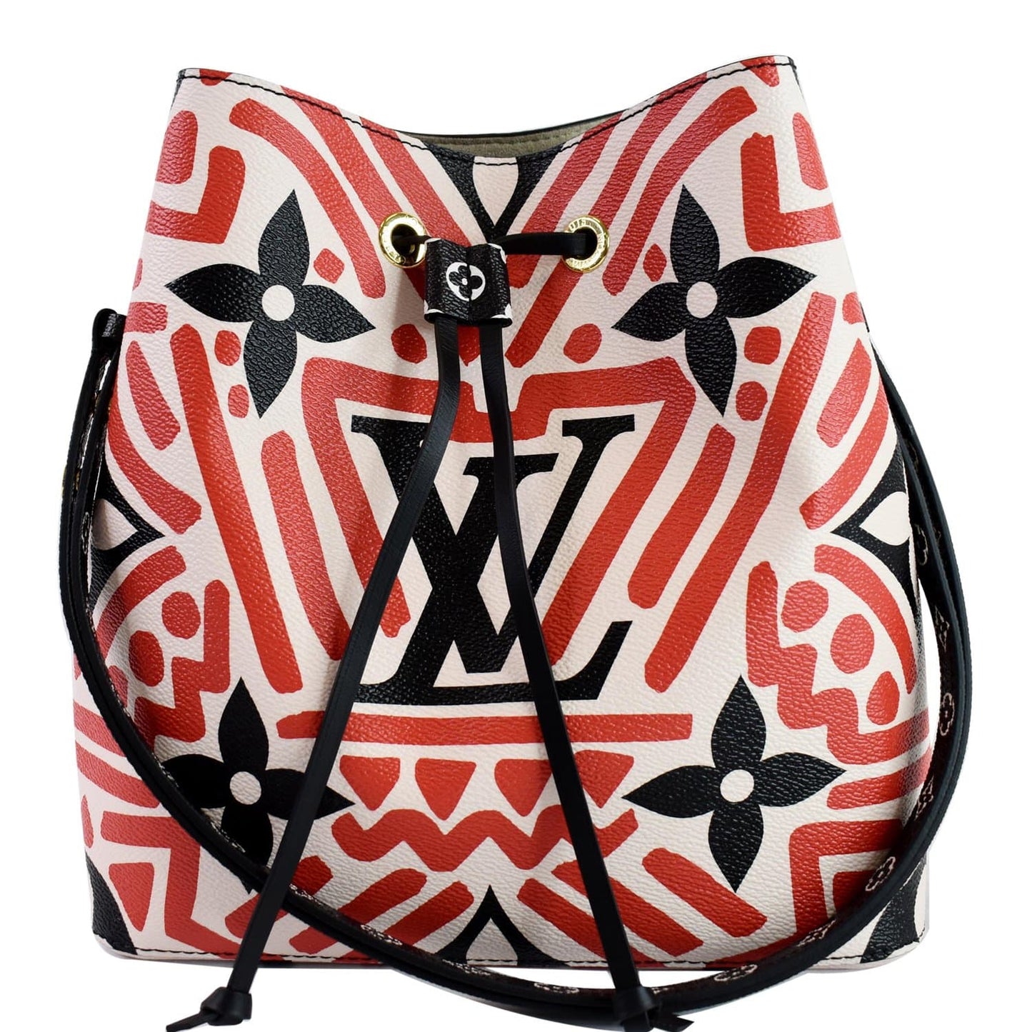 LOUIS VUITTON Crafty NeoNoe MM Monogram Canvas Shoulder Bag Red