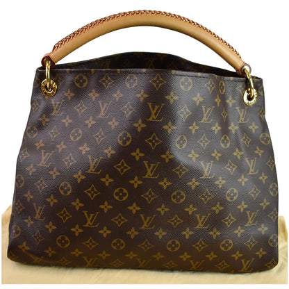 LOUIS VUITTON Artsy MM Monogram Canvas Shoulder Bag Brown