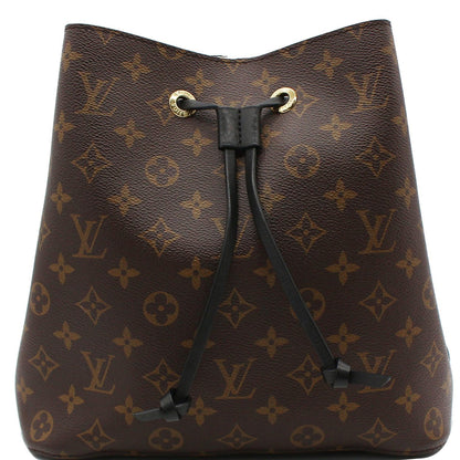 LOUIS VUITTON Neonoe Monogram Canvas Shoulder Bag Brown