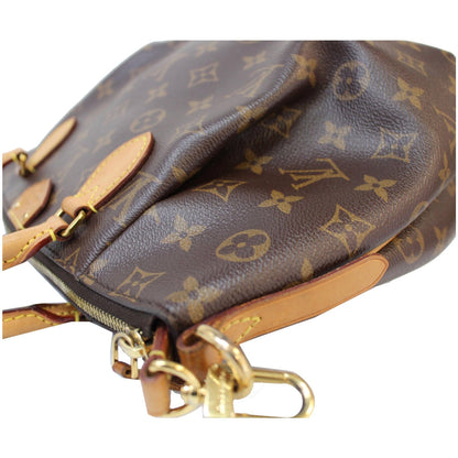 LOUIS VUITTON Turenne PM Monogram Canvas Shoulder Bag Brown