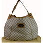 LOUIS VUITTON Galliera GM Damier Azur Shoulder Bag White