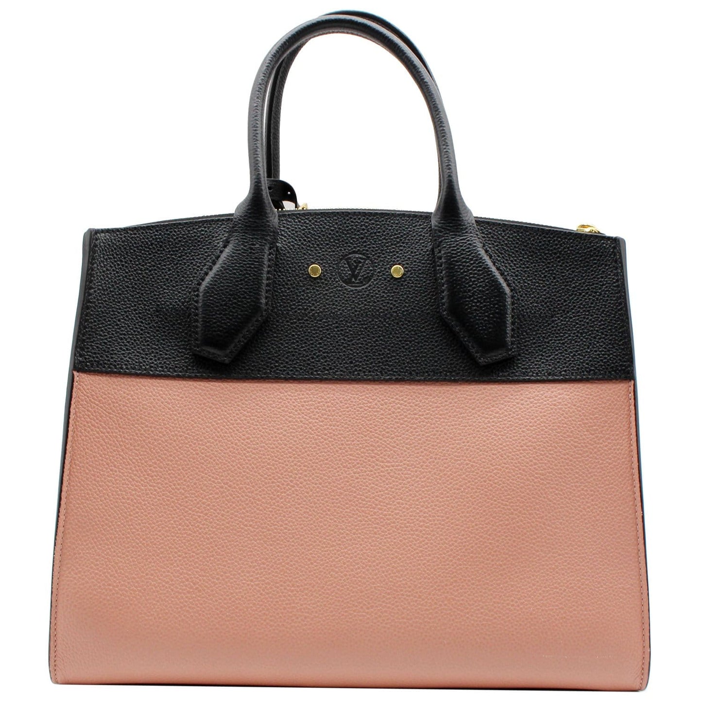 LOUIS VUITTON City Steamer MM Leather Shoulder Bag Magnolia