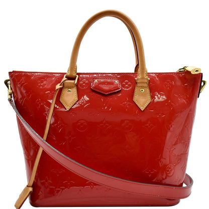LOUIS VUITTON Montebello MM Monogram Vernis Shoulder Bag Cerise