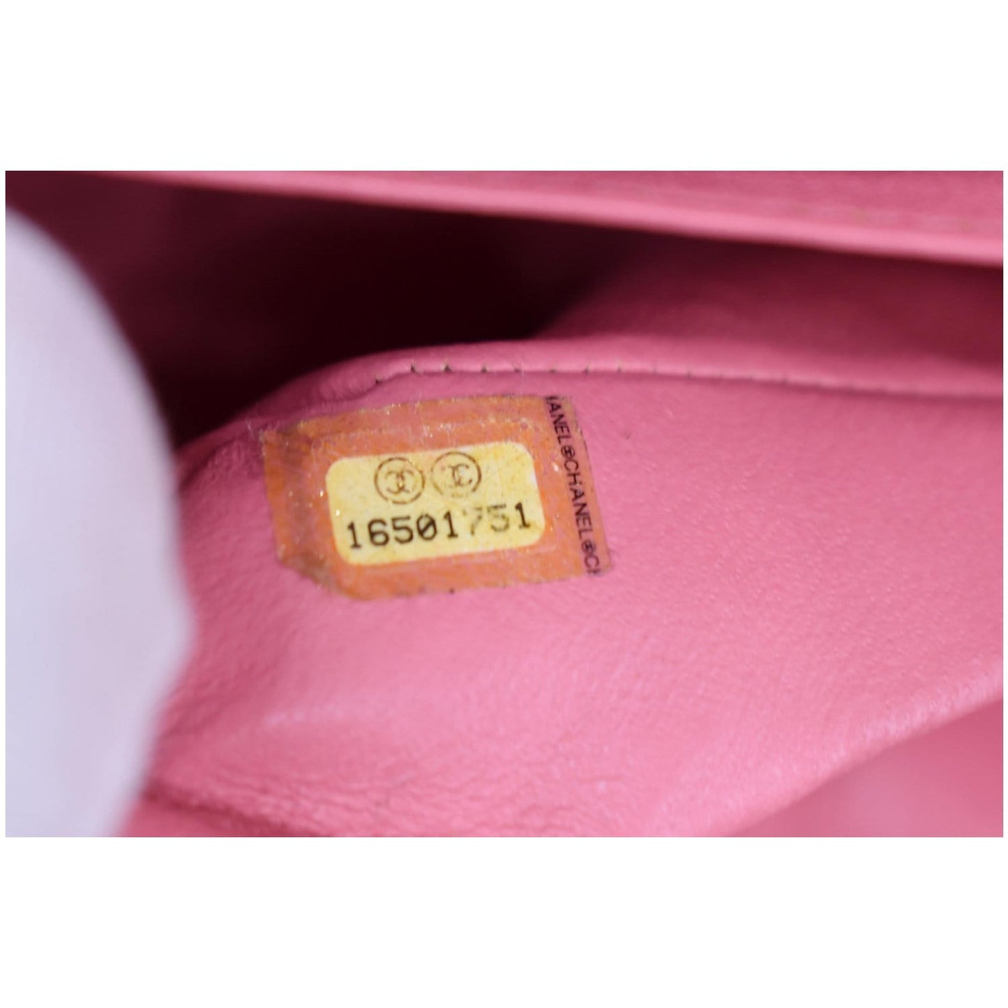 CHANEL Jumbo Double Flap Leather Shoulder Bag Pink