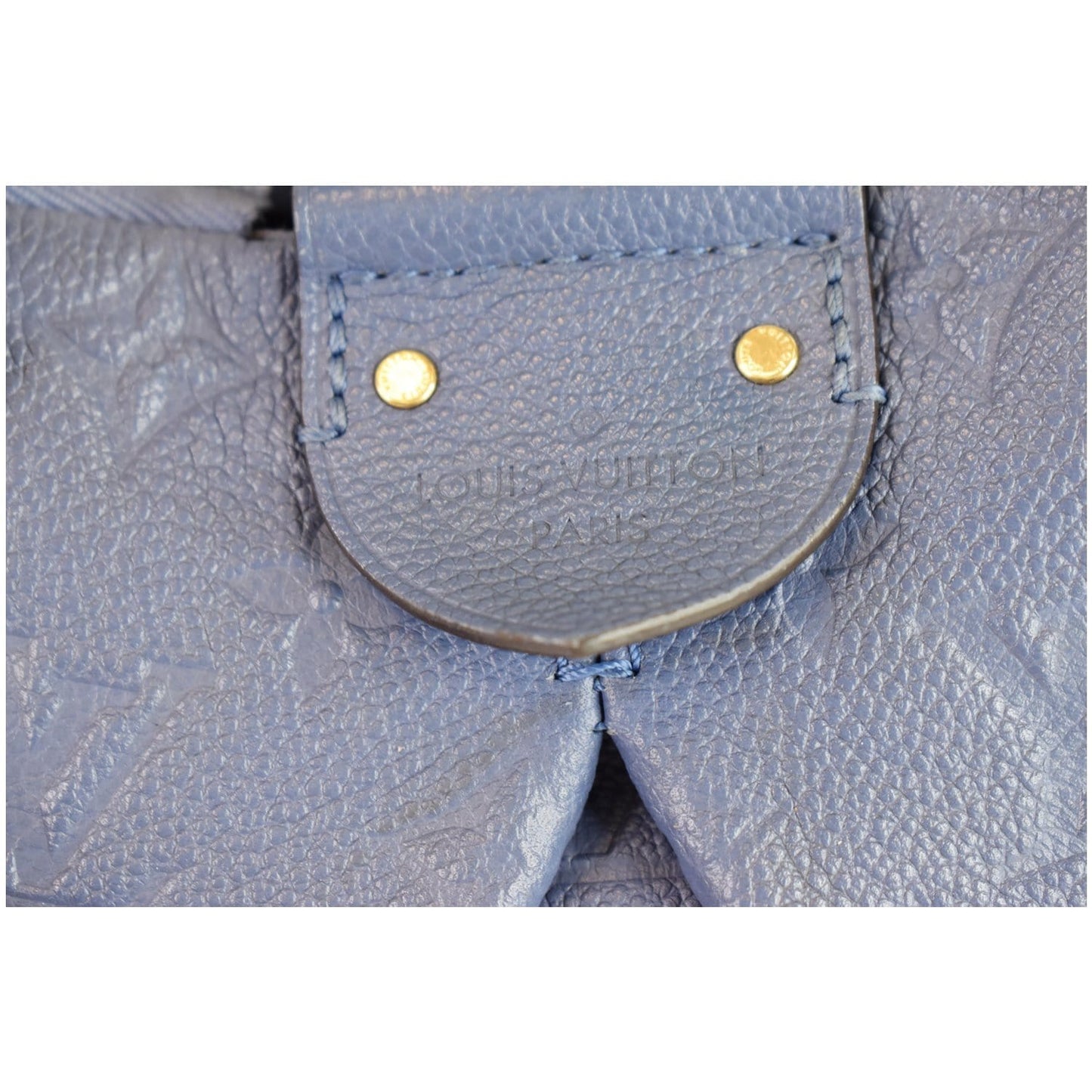 LOUIS VUITTON Mazarine MM Monogram Empreinte Shoulder Bag Blue