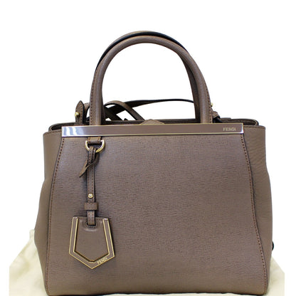 FENDI Roma Petite 2 Jours Leather Shoulder Handbag
