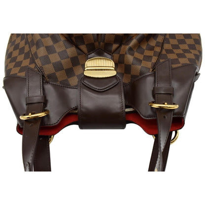 LOUIS VUITTON Sistina GM Damier Ebene Shoulder Bag Brown