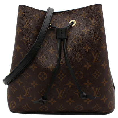 LOUIS VUITTON Neonoe Monogram Canvas Shoulder Bag Brown