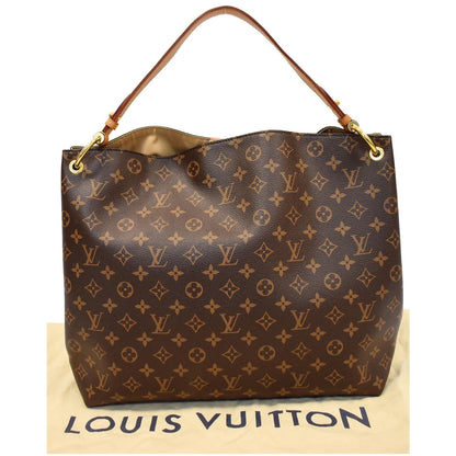 LOUIS VUITTON Graceful MM Monogram Canvas Shoulder Bag Brown