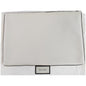 GUCCI Pebbled Leather Medium Logo Portfolio Clutch White 500984 - Last Call