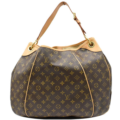 LOUIS VUITTON Galliera GM Monogram Canvas Shoulder Tote Bag Brown