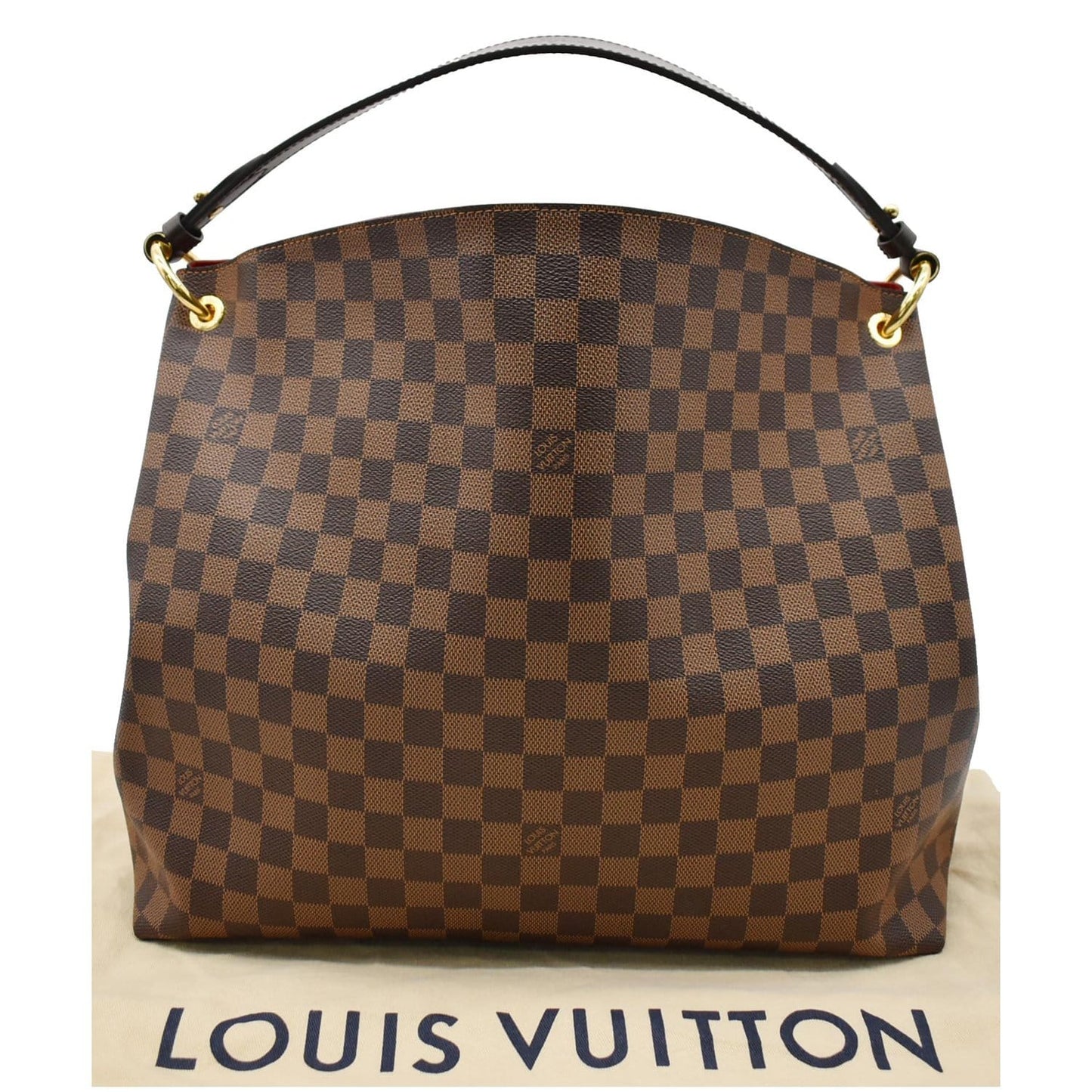 LOUIS VUITTON Graceful MM Damier Ebene Shoulder Bag Brown