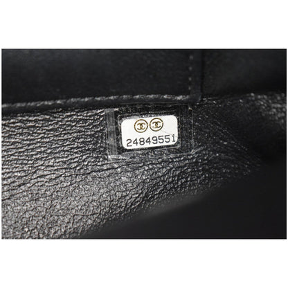 CHANEL Trendy CC Large Flap Quilted Lambskin Leather Shoulder Bag Black