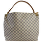 LOUIS VUITTON Graceful MM Damier Azur Shoulder Bag White