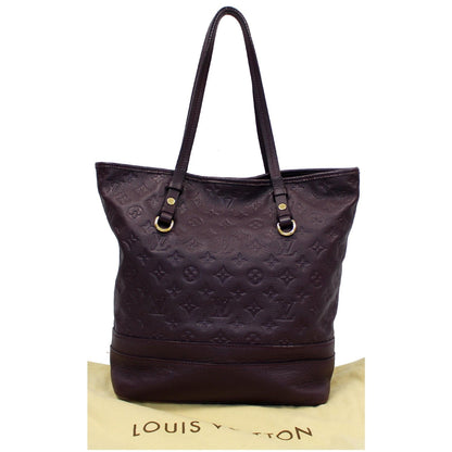 LOUIS VUITTON Citadine PM Monogram Empreinte Leather Shoulder Bag Plum