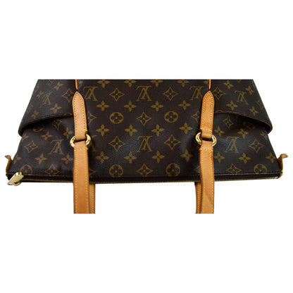 LOUIS VUITTON Totally MM Monogram Canvas Shoulder Bag Brown