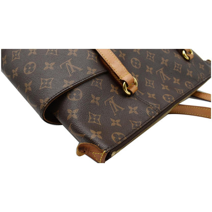 LOUIS VUITTON Totally MM Monogram Canvas Shoulder Bag Brown