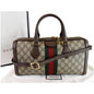 GUCCI Ophidia GG Canvas Medium Top Handle Shoulder Bag Beige 524532