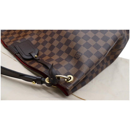 LOUIS VUITTON Graceful MM Damier Ebene Shoulder Bag Brown
