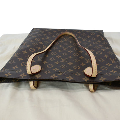 LOUIS VUITTON Carry it Monogram Canvas Shoulder Bag Brown