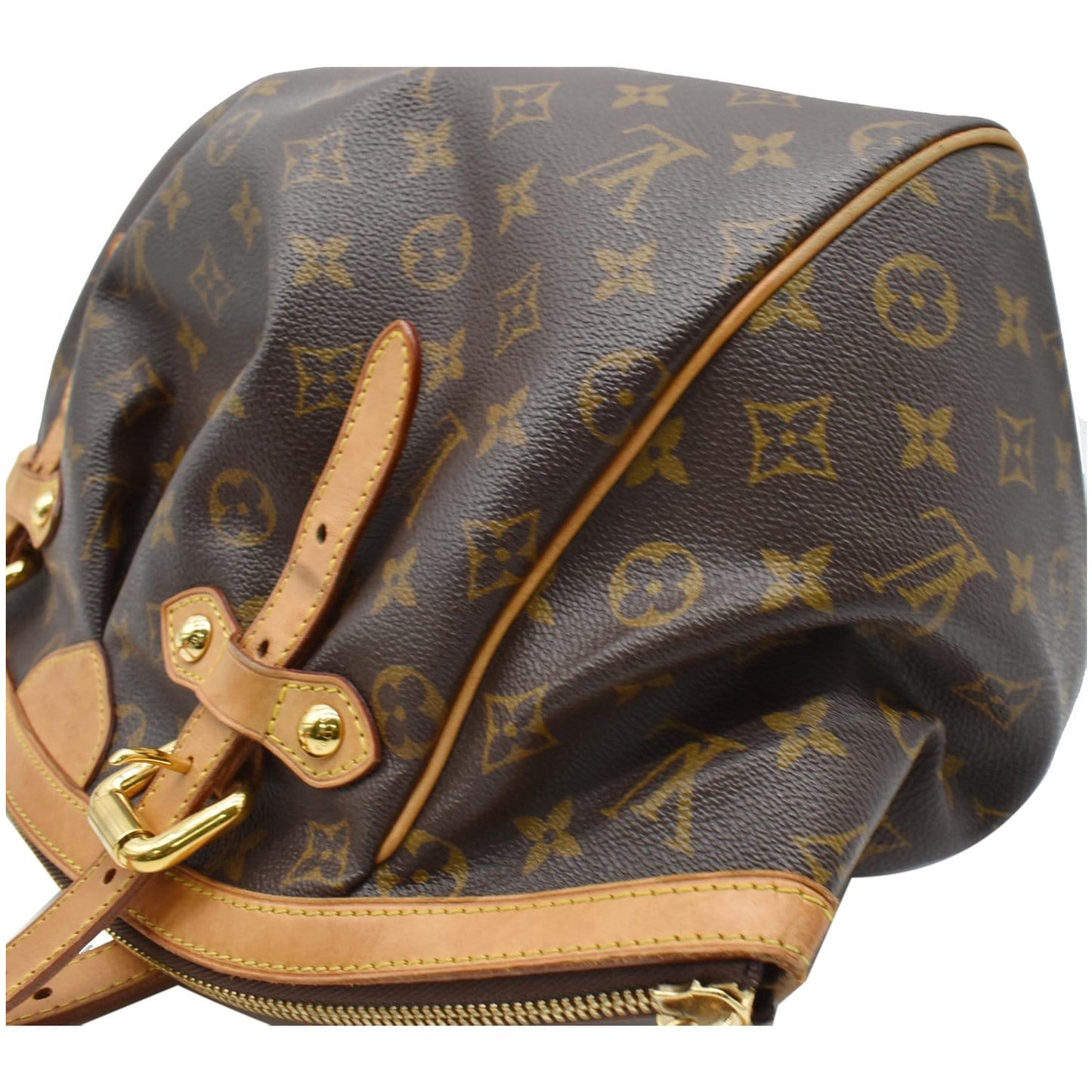 LOUIS VUITTON Tivoli GM Monogram Canvas Shoulder Bag Brown