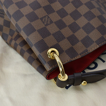 LOUIS VUITTON Graceful MM Damier Ebene Shoulder Bag Brown