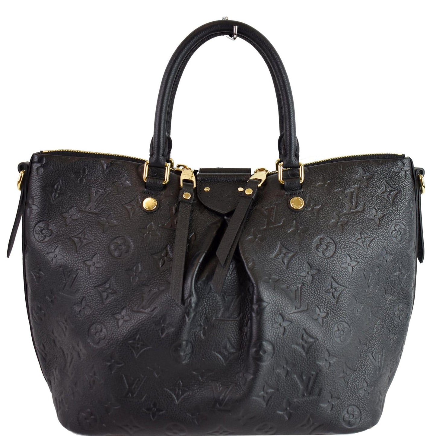 LOUIS VUITTON Mazarine MM Monogram Empreinte Shoulder Bag Black