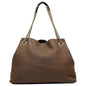 GUCCI Soho Pebbled Leather Chain Shoulder Bag 308982 Brown