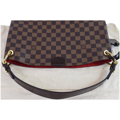 LOUIS VUITTON Graceful PM Damier Ebene Shoulder Bag Brown