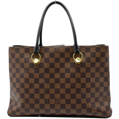 LOUIS VUITTON LV Riverside Damier Ebene Shoulder Bag Black