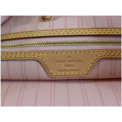 LOUIS VUITTON Delightful PM Damier Azur Shoulder Hobo Bag White