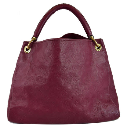LOUIS VUITTON Artsy MM Empreinte Leather Shoulder Bag Mulberry