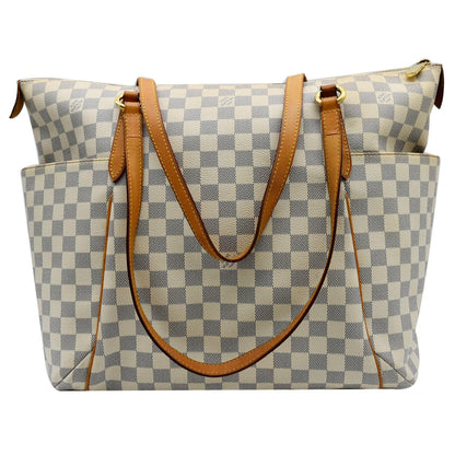 LOUIS VUITTON Totally GM Damier Azur Shoulder Bag White