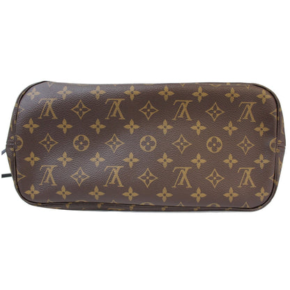 LOUIS VUITTON Neverfull MM Totem Monogram Canvas Tote Shoulder Bag Red