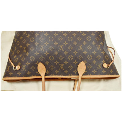 LOUIS VUITTON Neverfull GM Monogram Canvas Tote Shoulder Bag Brown
