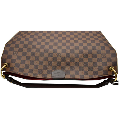 LOUIS VUITTON Graceful MM Damier Ebene Shoulder Bag Brown