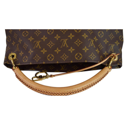 LOUIS VUITTON Artsy MM Monogram Canvas Shoulder Bag Brown