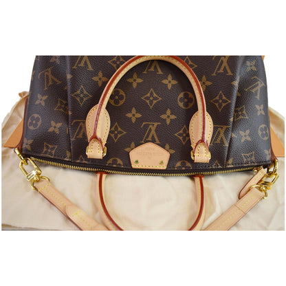 LOUIS VUITTON Turenne PM Monogram Canvas Shoulder Bag Brown