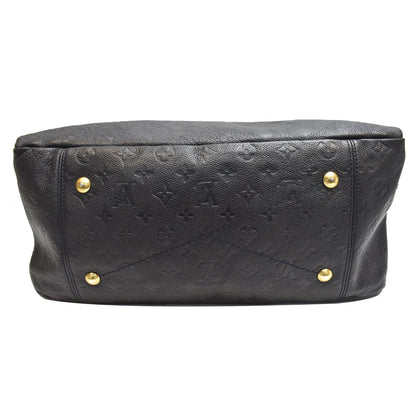 LOUIS VUITTON Artsy MM Empreinte Leather Shoulder Bag Black