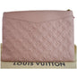 LOUIS VUITTON Daily Pouch Monogram Empreinte Leather Clutch Rose Poudre