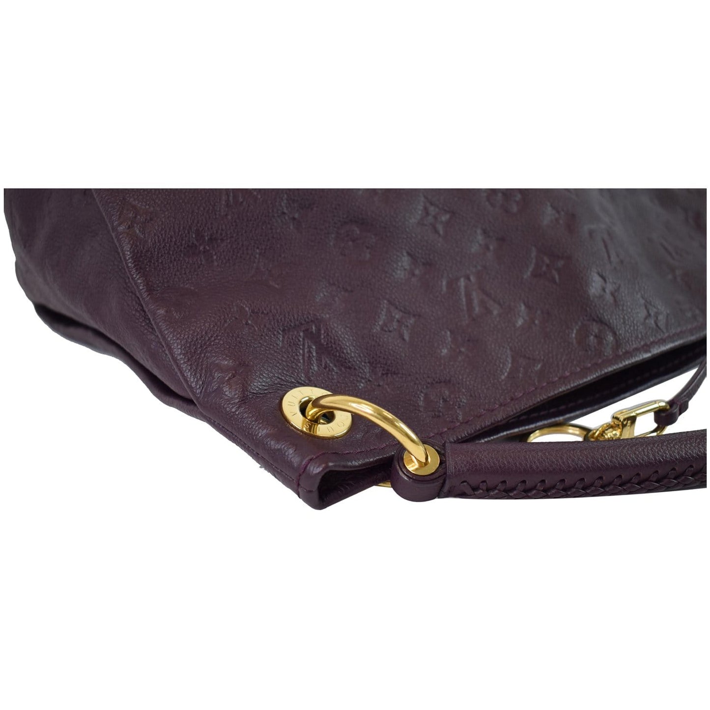 LOUIS VUITTON Artsy MM Empreinte Leather Shoulder Bag Aube