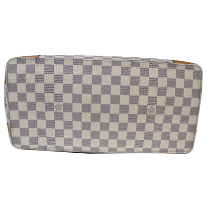 LOUIS VUITTON Hampstead PM Damier Azur Shoulder Bag White