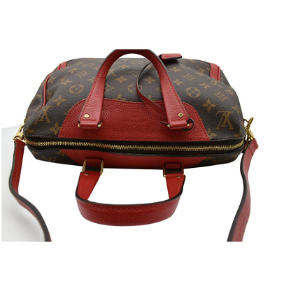 LOUIS VUITTON Retiro NM Monogram Canvas 2Way Shoulder Bag Red
