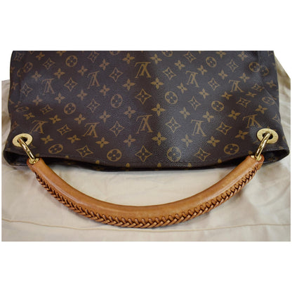 LOUIS VUITTON Artsy MM Monogram Canvas Shoulder Bag Brown