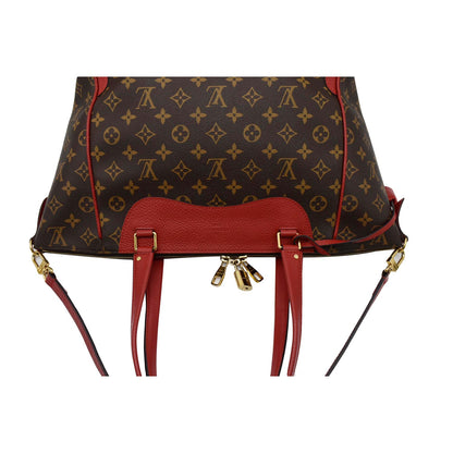 LOUIS VUITTON Estrela NM Monogram Canvas Shoulder Bag Coquelicot