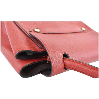 LOUIS VUITTON Trocadero Monogram Empreinte Leather Shoulder Bag Red