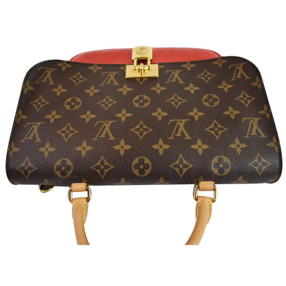 LOUIS VUITTON Marignan Monogram Canvas Shoulder Bag Coquelicot