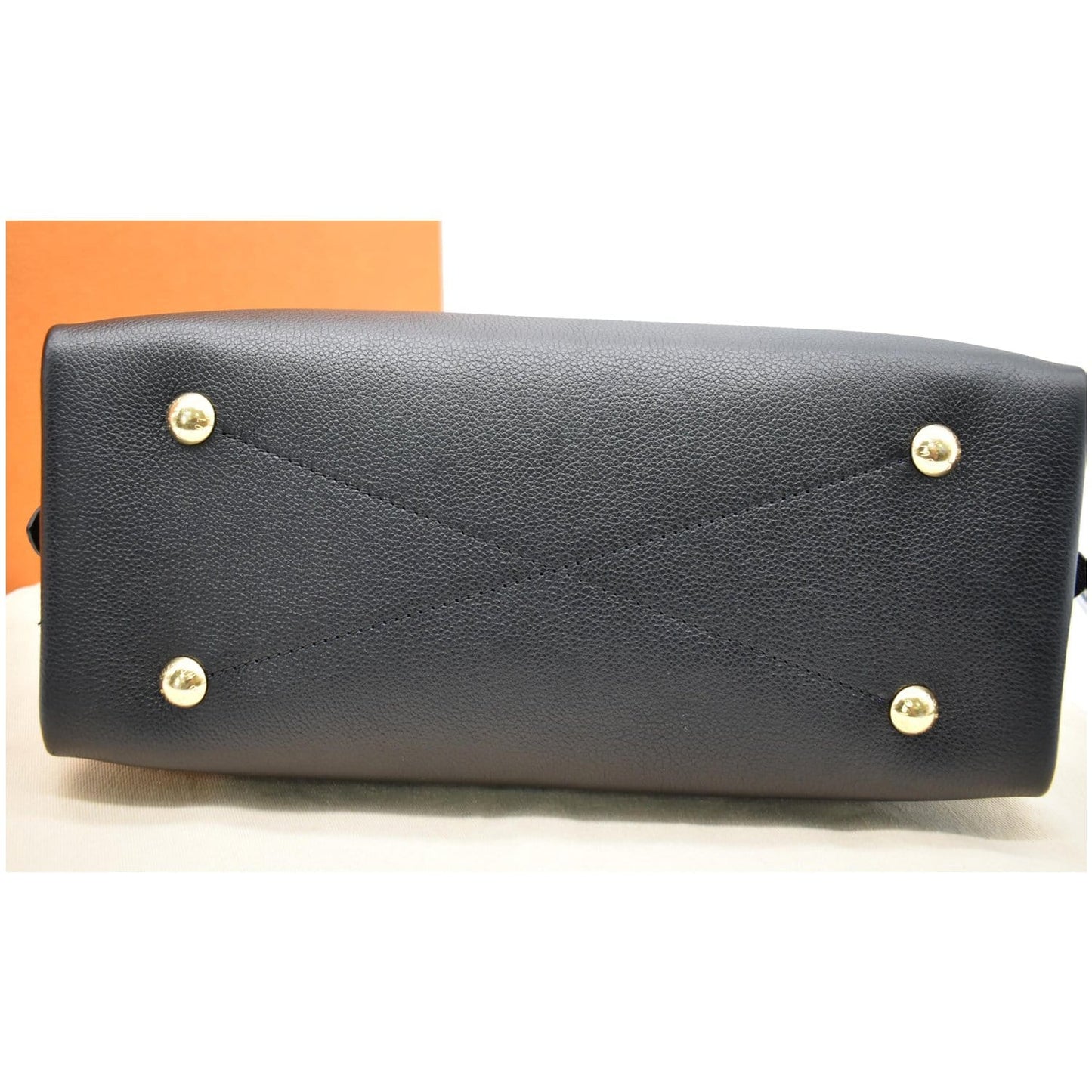 LOUIS VUITTON Neo Alma PM Monogram Empreinte Satchel Shoulder Bag Black